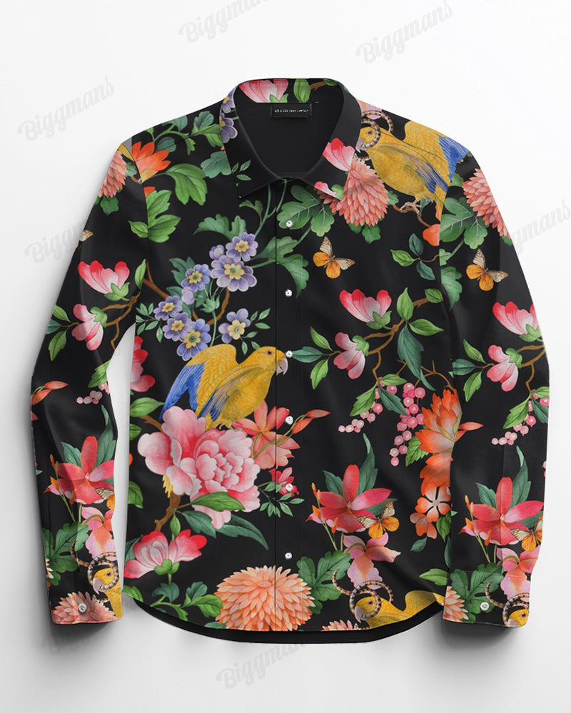 Big & Tall Streetwear Long Sleeve Shirt for big men view 4