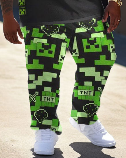 Big & Tall Streetwear Two-piece Set for big men view 3