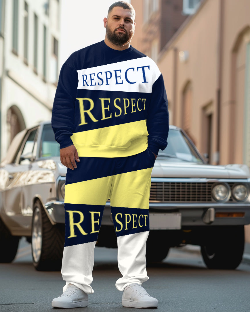 Big & Tall Graphic Two-piece Set for big men view 1