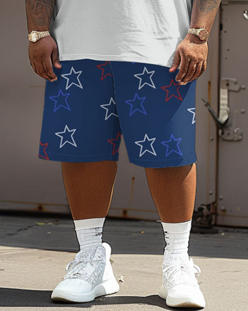 Big & Tall Graphic Two-piece Set for big men view 4