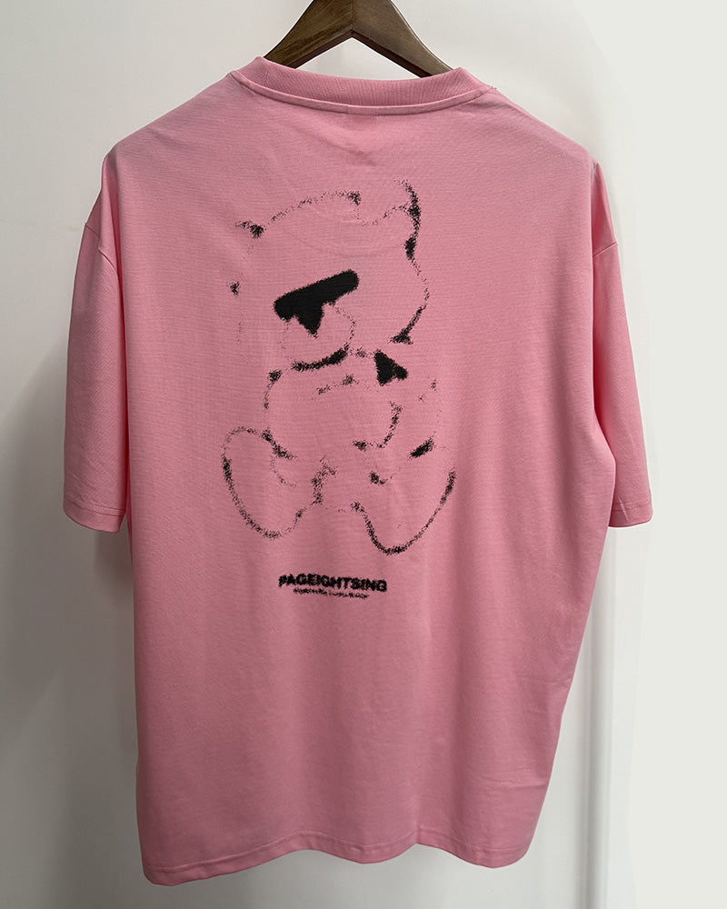 Big & Tall Striped Streetwear T-Shirt for big men view 6