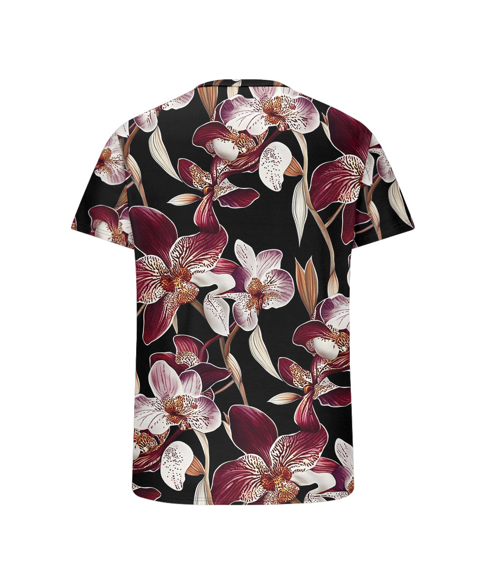 Big & Tall Hawaiian Graphic Floral T-Shirt for big men view 5