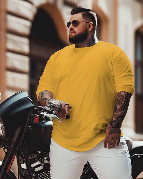 Big & Tall Solid Color T-Shirt for big men view 4