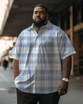 Big & Tall Plaid Graphic Jeans for big men