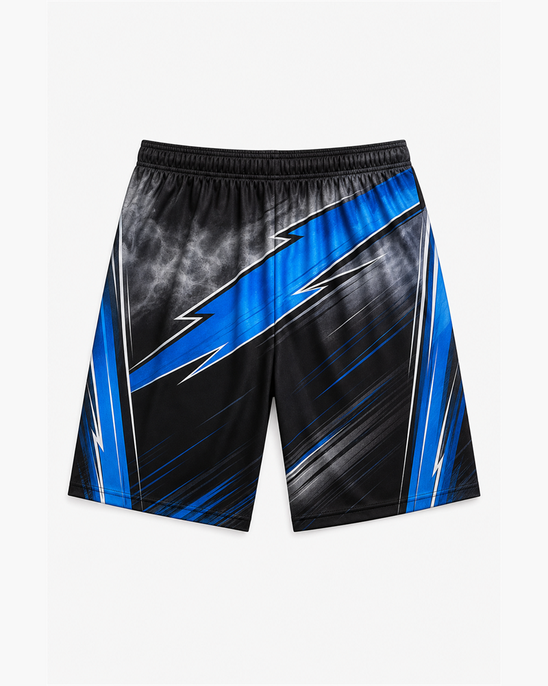 Big & Tall Striped Graphic T-Shirt Shorts Set for big men view 3