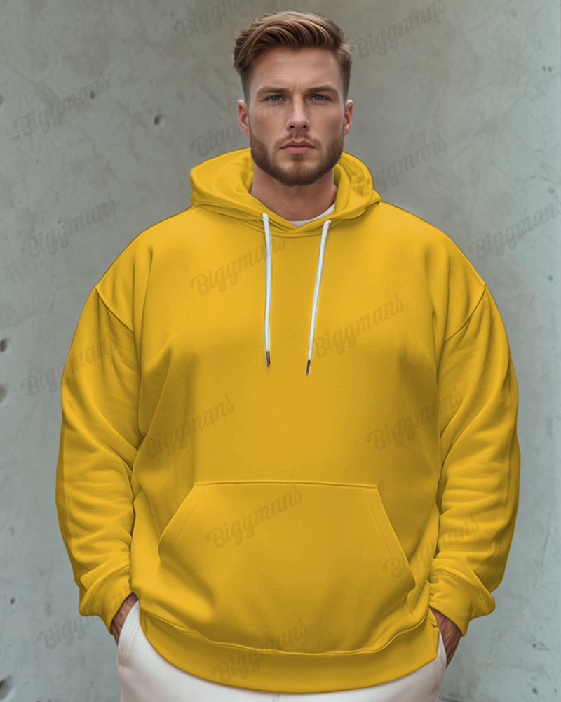 Big & Tall Solid Color Hoodie for big men view 7
