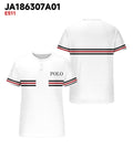 Big & Tall White Striped Graphic T-Shirt for big men view 3