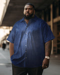 Big & Tall Blue Denim Gradient Jeans for big men