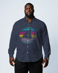 Big & Tall Graphic Long Sleeve Shirt for big men view 1
