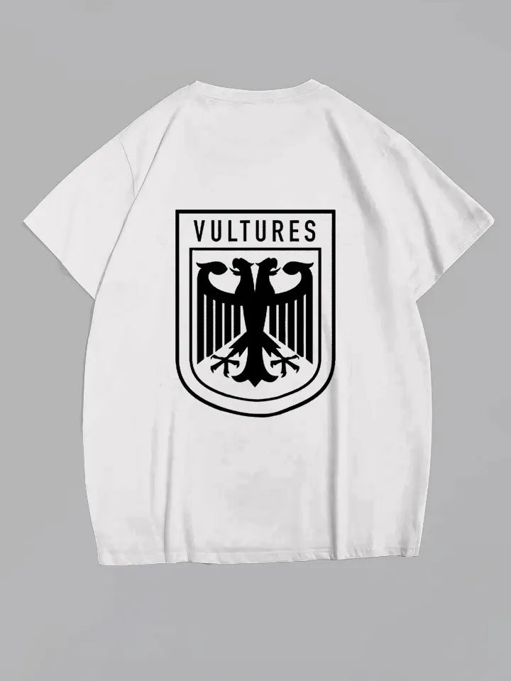 Big & Tall White Graphic T-Shirt for big men view 2