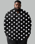 Big & Tall Graphic Long Sleeve Shirt for big men view 1
