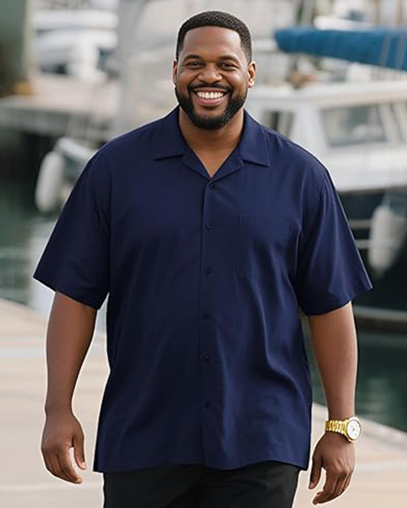 Big & Tall Hawaiian Short Sleeve Shirt for big men view 9