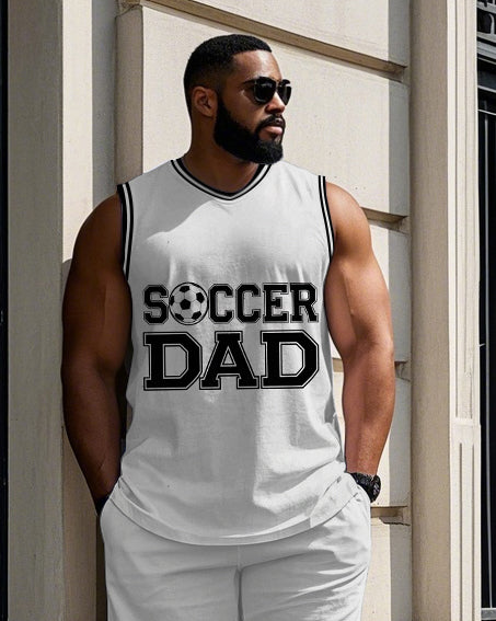 Big & Tall Graphic Athletic Two-piece Set for big men view 2