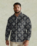 Big & Tall Business Casual Vintage Long Sleeve Shirt for big men view 1