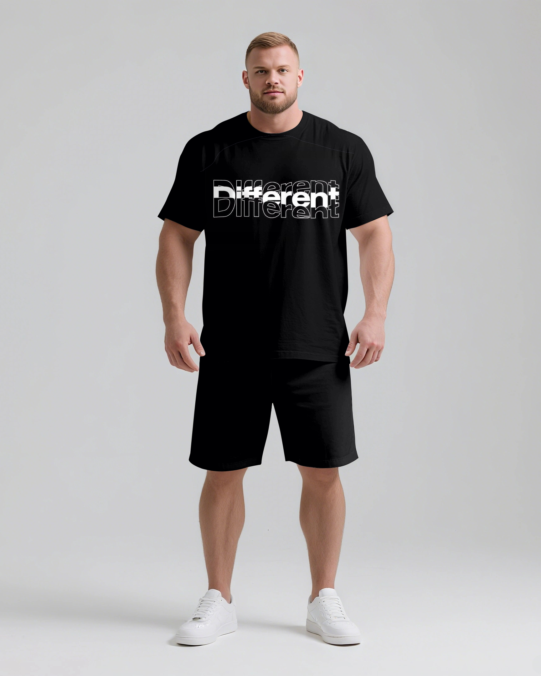 Big & Tall Streetwear Two-piece Set for big men view 1