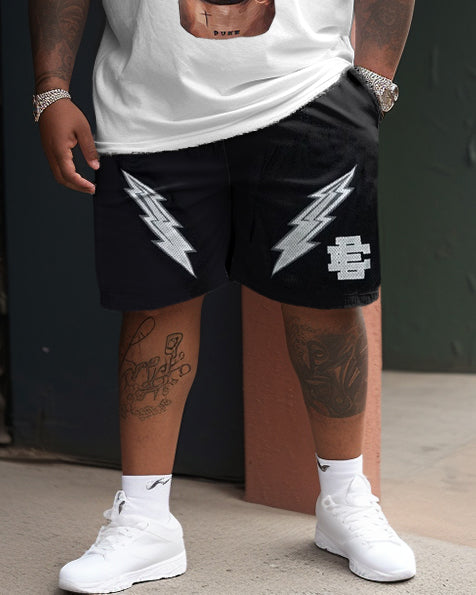 Big & Tall Streetwear Two-piece Set for big men view 3
