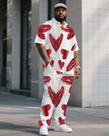 Big & Tall Graphic T-Shirt Pants Set for big men view 1