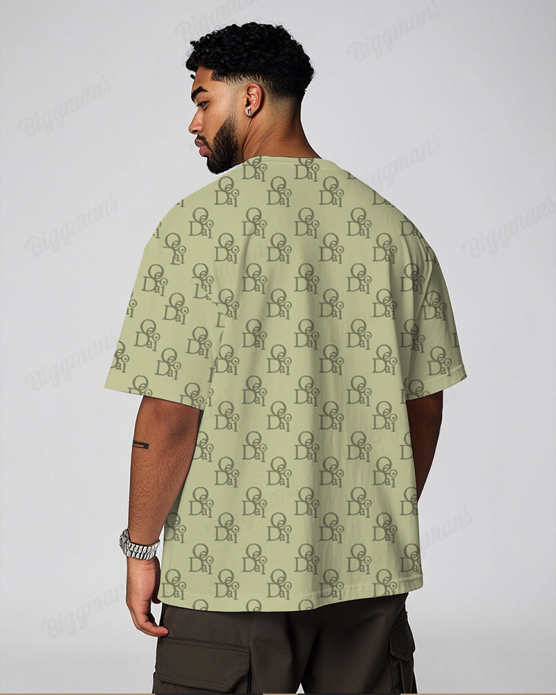 Big & Tall Solid Color Streetwear T-Shirt for big men view 4