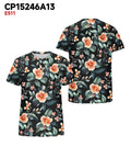 Big & Tall Hawaiian Graphic Floral T-Shirt for big men view 3