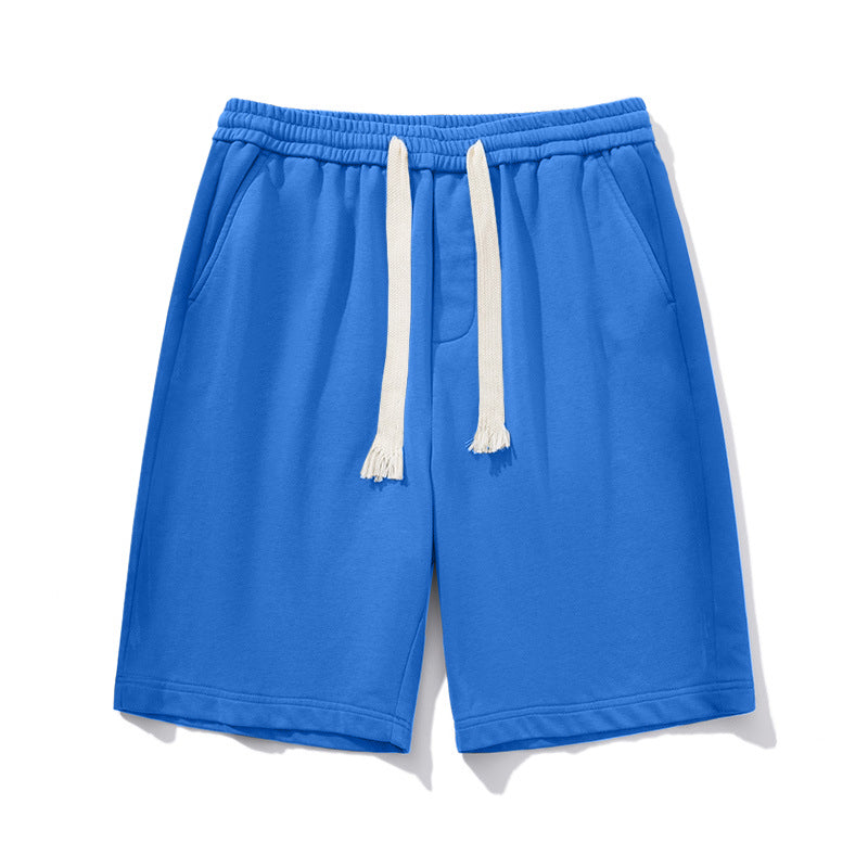 Big & Tall Solid Color Streetwear Athletic Shorts for big men view 2