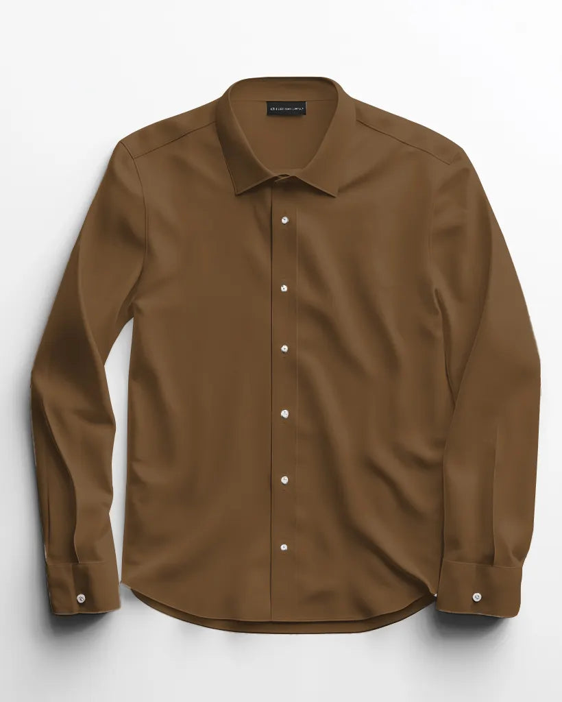 Big & Tall Solid Color Long Sleeve Shirt for big men view 23
