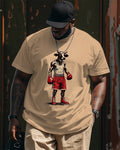 Big & Tall Graphic Graffiti Streetwear T-Shirt for big men