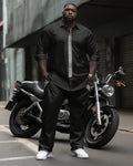 Big & Tall Colorblock Two-piece Set for big men view 1