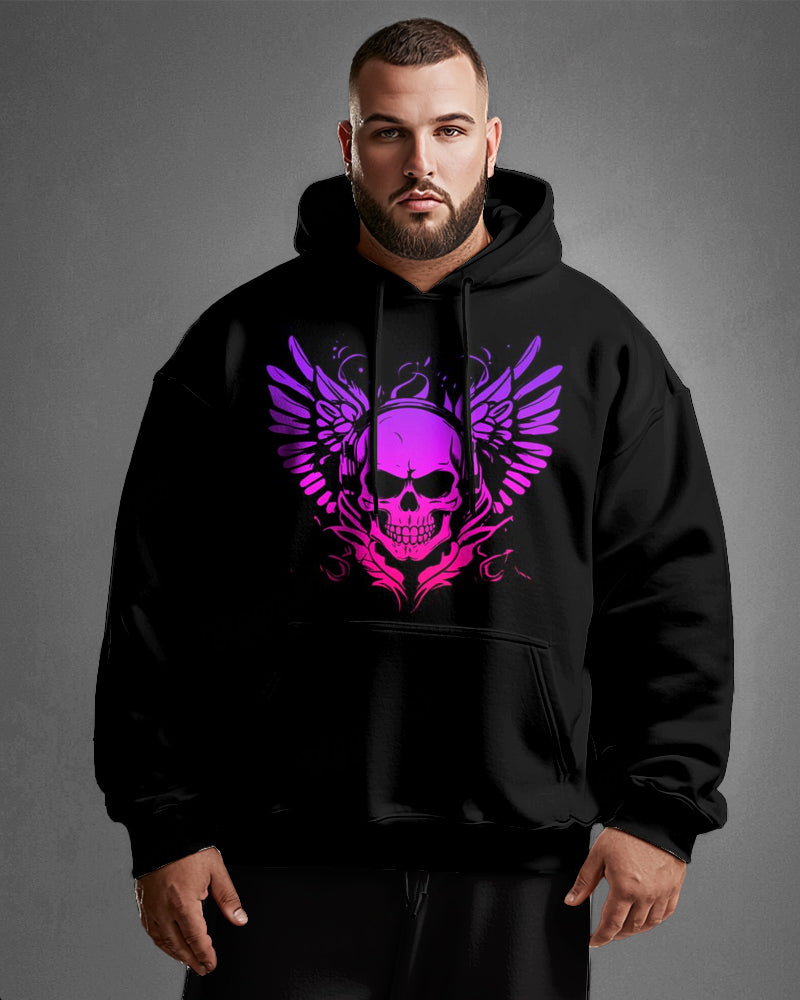 Big & Tall Skull Hoodie for big men view 1