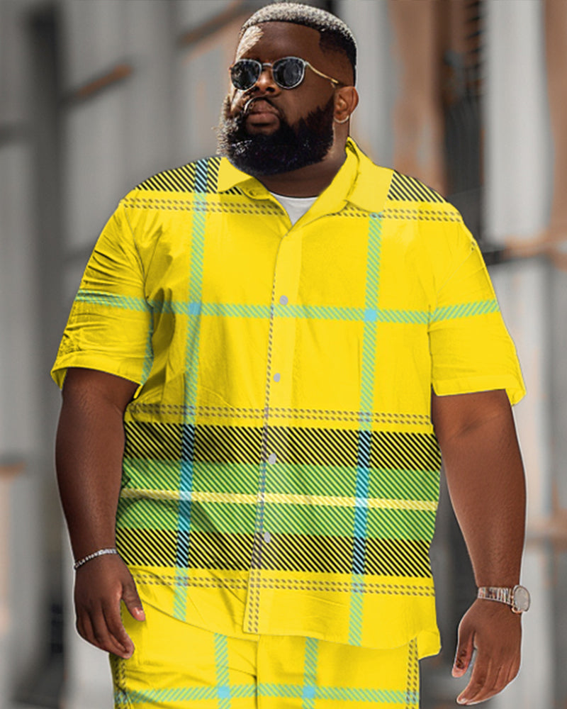 Big & Tall Plaid Jeans for big men view 2