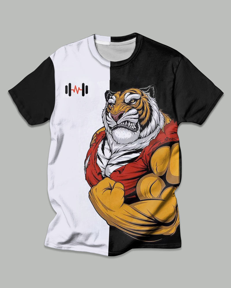 Big & Tall Graphic T-Shirt Pants Set for big men view 2