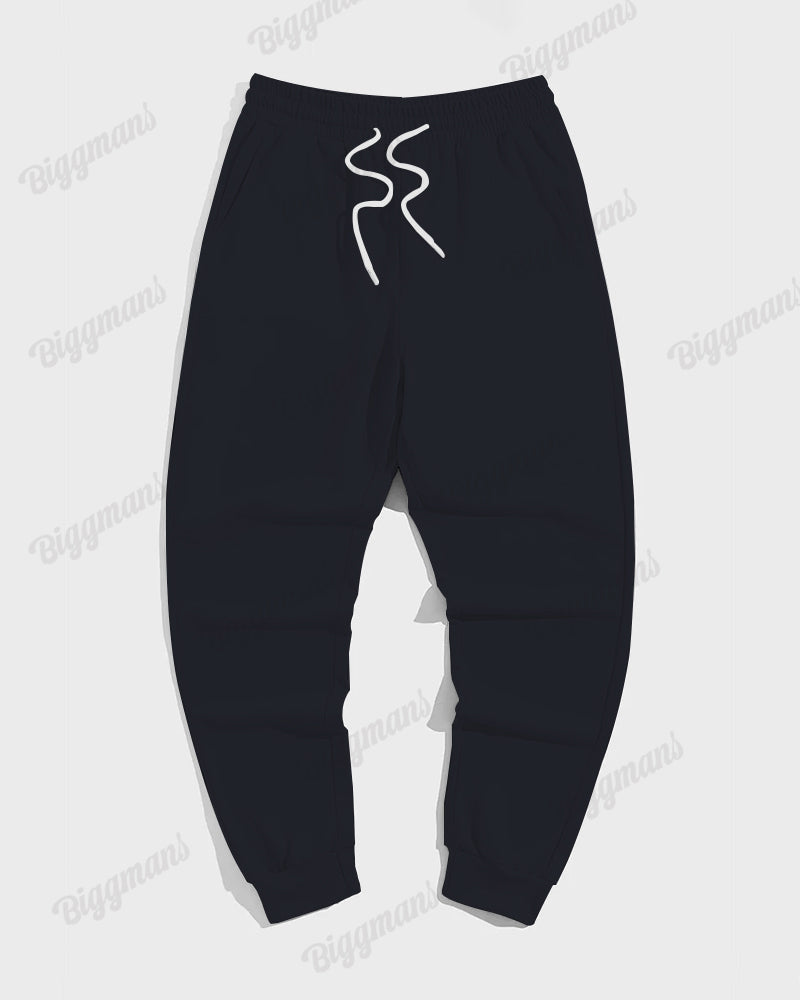 Big & Tall Colorblock Hoodie Sweatpants Set for big men view 4