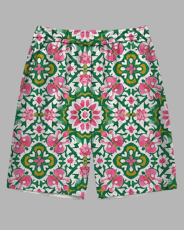 Big & Tall Floral Shorts for big men