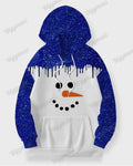 Big & Tall Blue Graphic Hoodie for big men view 3