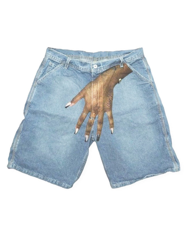 Big & Tall Denim Graphic Streetwear Jeans for big men