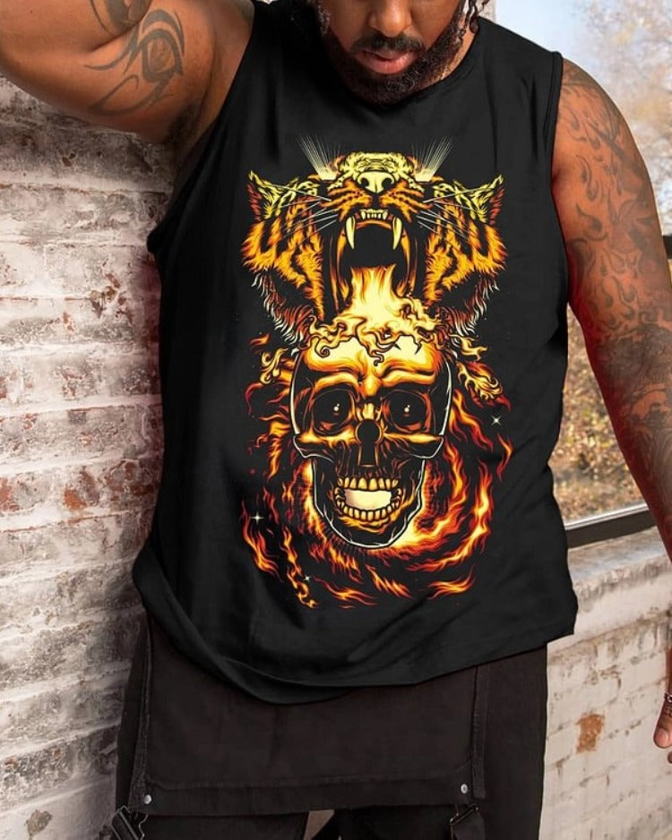 Big & Tall Graphic Tank Top for big men view 1