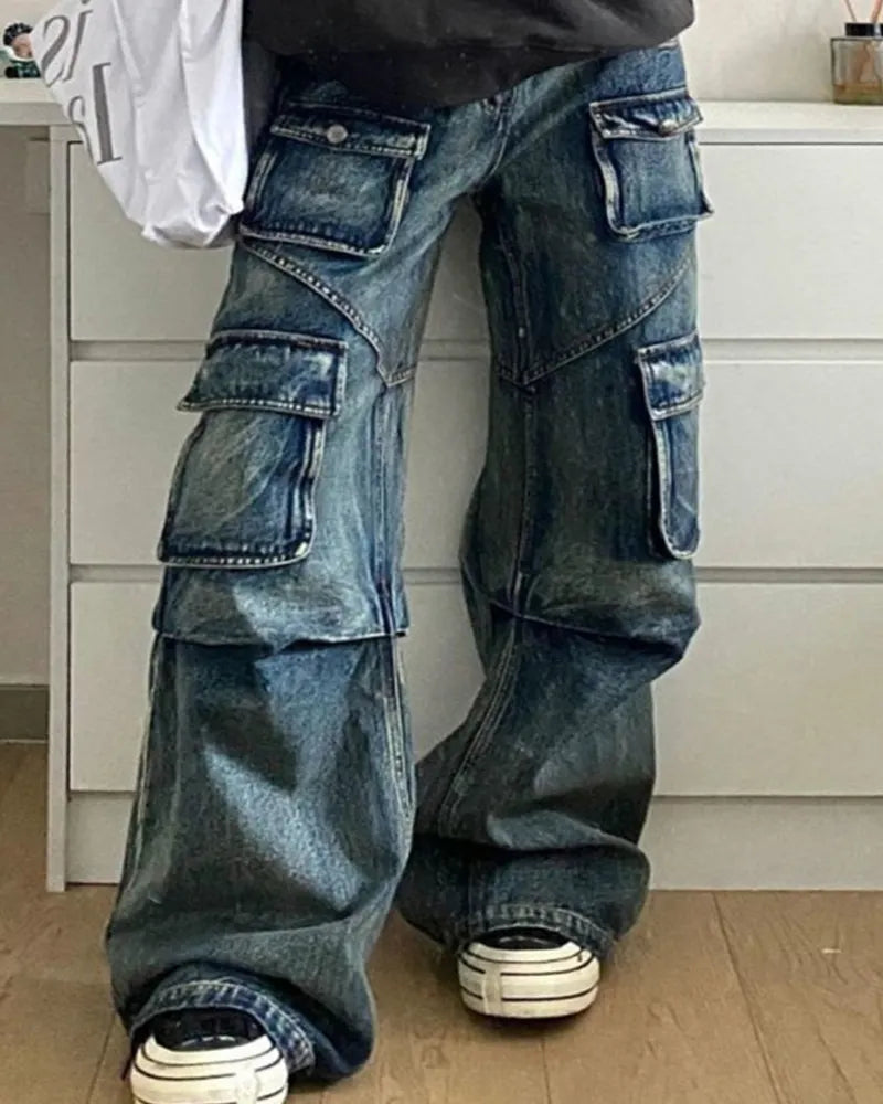 Big & Tall Denim Washed Vintage Jeans for big men view 2