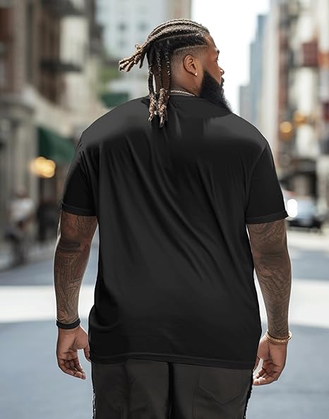 Big & Tall Solid Color T-Shirt for big men view 3