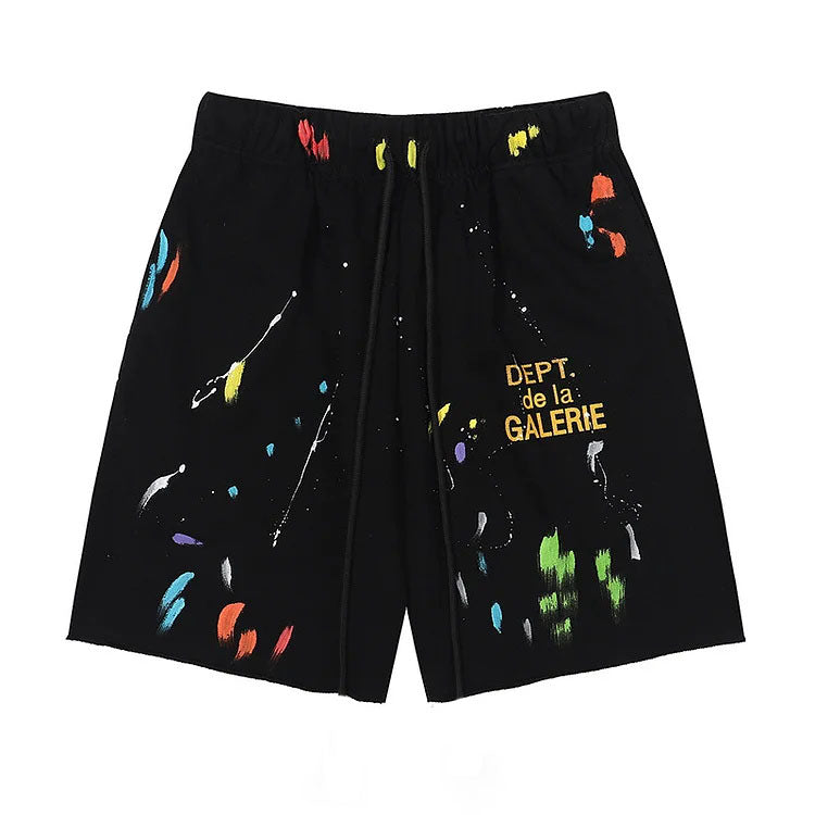 Big & Tall Splash Ink Athletic Shorts for big men view 1
