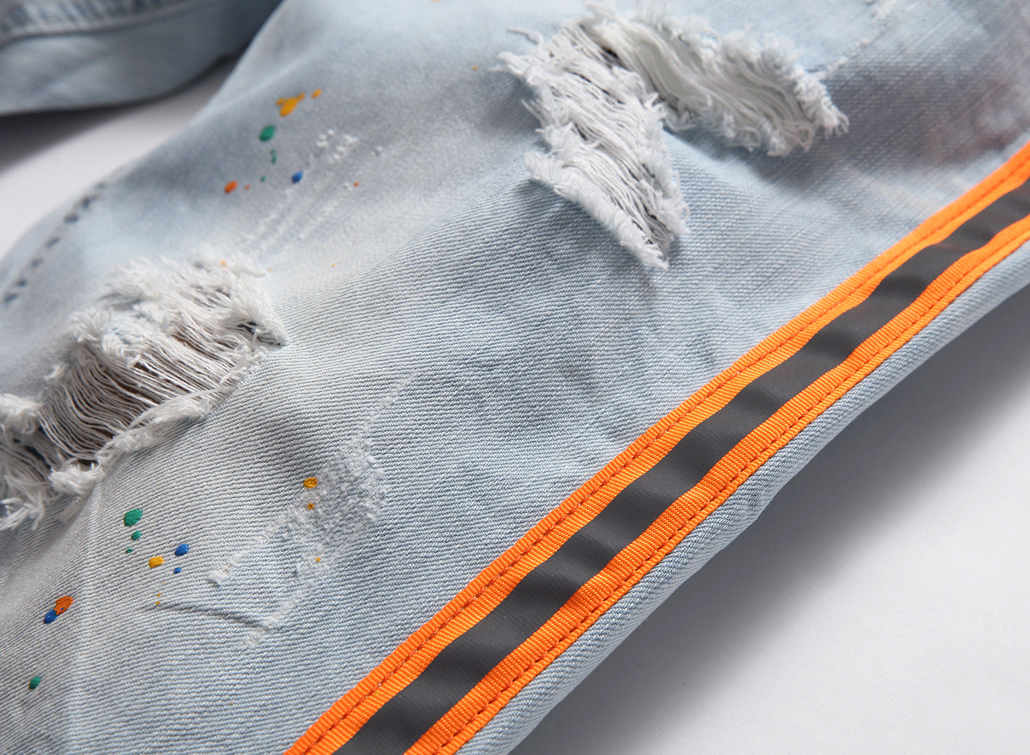 Big & Tall Denim Graffiti Streetwear Jeans for big men view 5