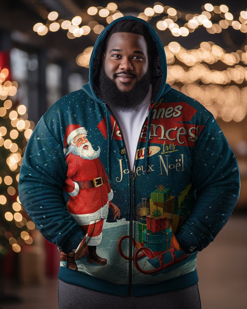 Big & Tall Graphic Streetwear Hoodie for big men