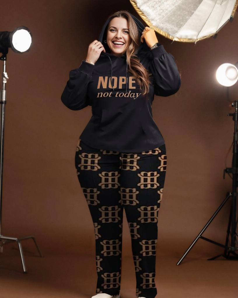 Big & Tall Hoodie Sweatpants Set for big men view 1