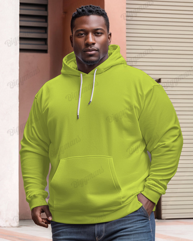 Big & Tall Solid Color Hoodie for big men view 9