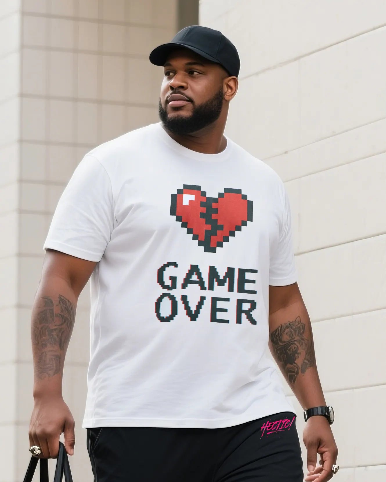 Big & Tall Streetwear Two-piece Set for big men view 2