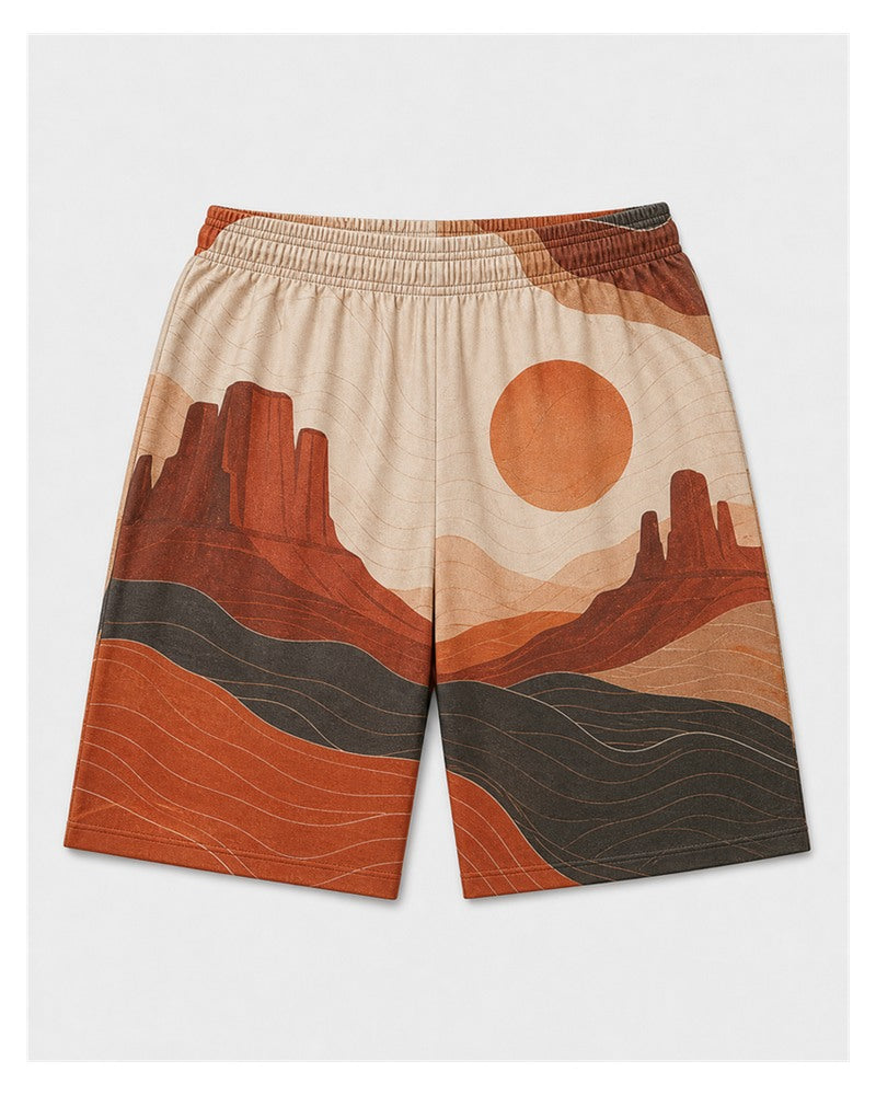 Big & Tall Graphic T-Shirt Shorts Set for big men view 3