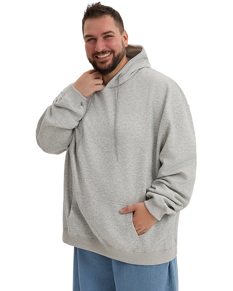 Big & Tall Solid Color Hoodie for big men view 1