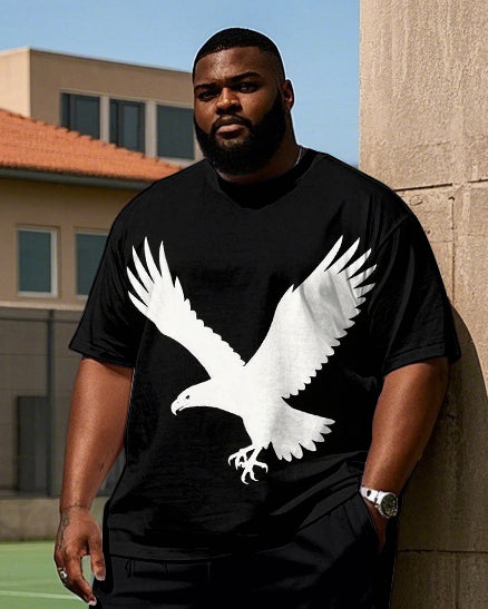 Big & Tall Graffiti T-Shirt Pants Set for big men view 2