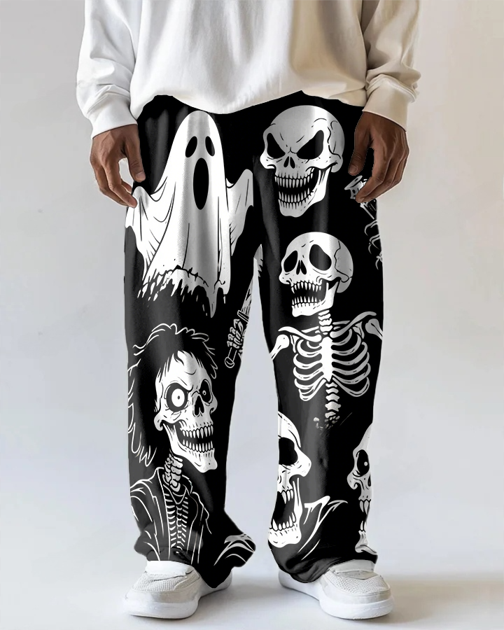 Big & Tall Streetwear Skull Pants for big men