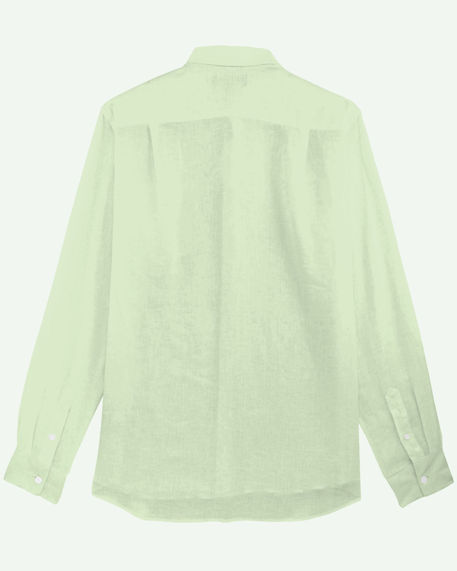 Big & Tall Green Solid Color Long Sleeve Shirt for big men view 5