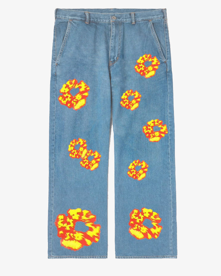 Big & Tall Denim Graphic Streetwear Jeans for big men view 2