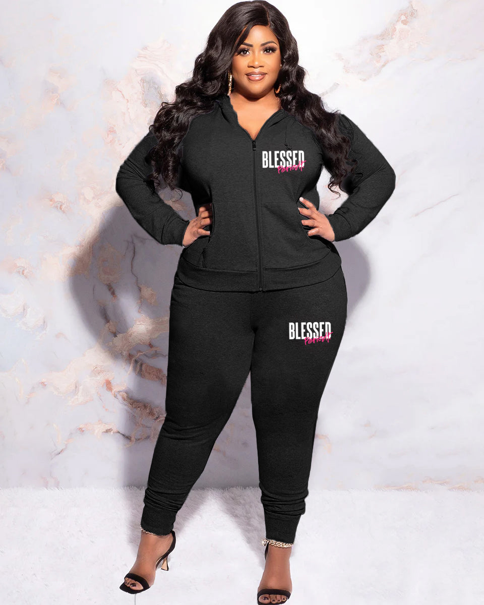Big & Tall Hoodie Sweatpants Set for big men view 1
